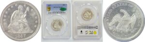 1857 Seated Liberty Quarter  -  PCGS MS-65  CAC