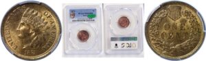 1873 Indian Head Cent  -  PCGS MS-65 RB  CAC