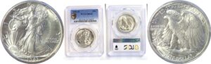1943-D Walking Liberty Half Dollar.  -   PCGS MS-66