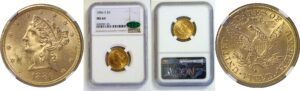 1886-S $5 Liberty. -  NGC MS-64. CAC