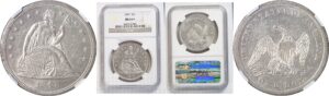 1847 Seated Liberty Dollar  -  NGC MS-61+