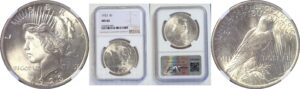 1923 Peace Dollar. -  NGC MS-66