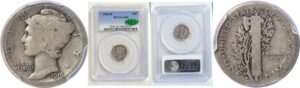 1916-D Mercury Dime  -  PCGS G-4  CAC