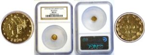 1870 25c. California Fractional Gold. BG-835A.  -  NGC MS-62