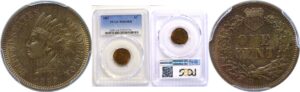 1867 Indian Head Cent  -  PCGS MS-64 RB